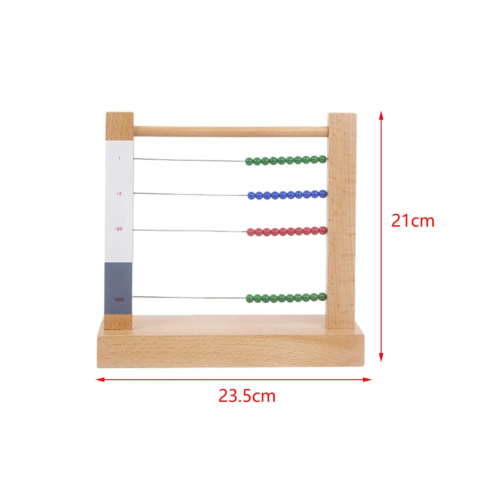 Wooden Abacus Toy, Counting Frame Toy Preschool Math Learning Toy Wooden Frame