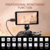 FEELWORLD-DSLRカメラフィールドモニター、p6xl、アルミニウム内蔵バッテリー、高輝度、4K HDMI、6インチ、1200nit 6