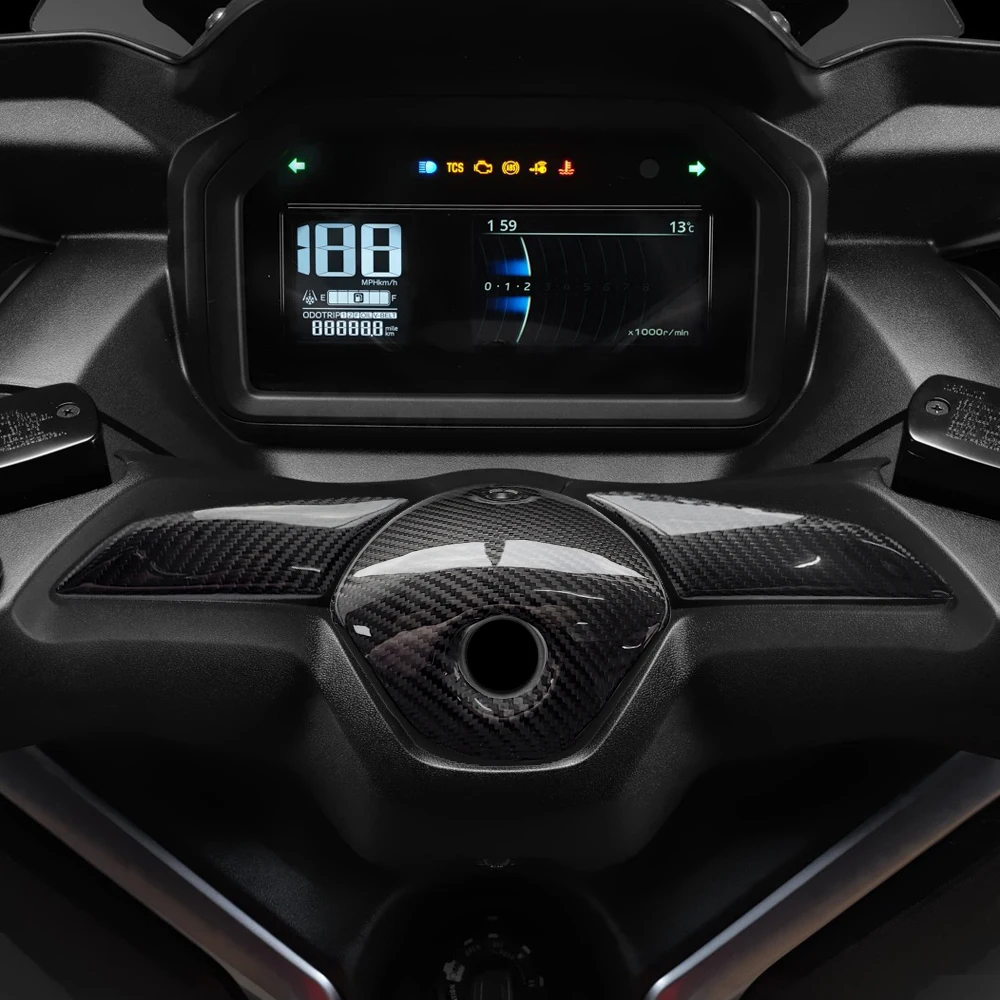 Carbon Fiber Motorcycle Handlebar Protection Cover for YAMAHA XMAX 300 2015-2026 Resistant to softening under exposure