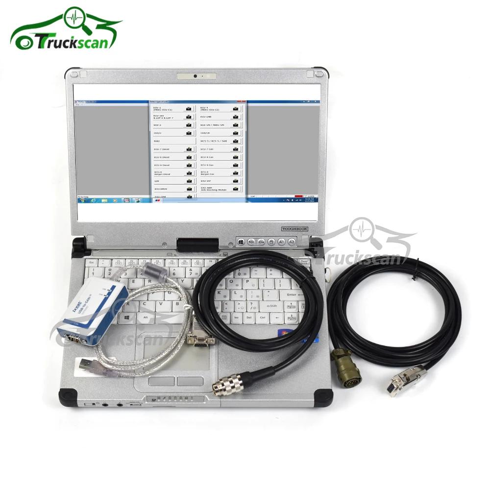 For MTU USB to CAN V2 COMPACT IXXAT Diagnostic tool 2.72 MDEC ADEC Cable Diesel MTU DiaSys Truck Engine Diagnostic tool and CFC2