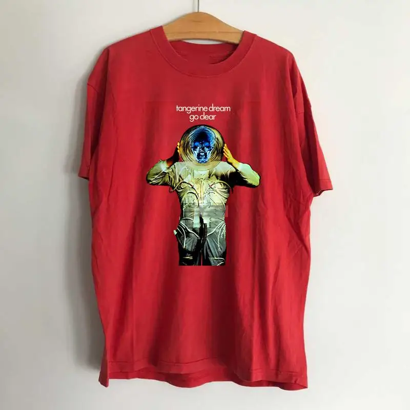 Tangerine Dream Force Majeure 1979 Go Clear All Size Red T Shirt AL756