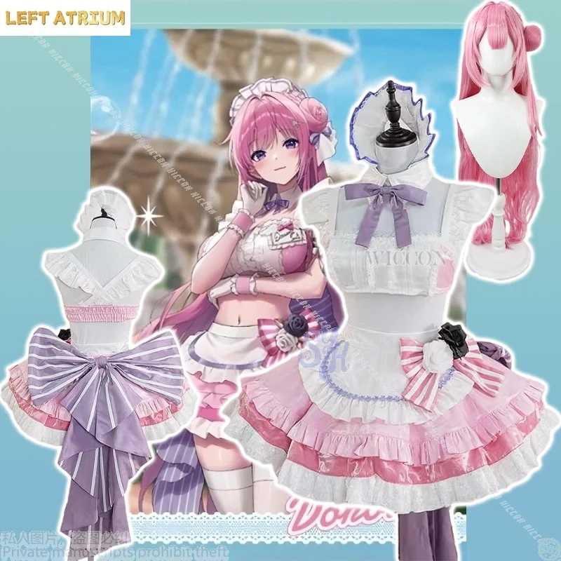 

GODDESS OF VICTORY: NIKKE Dorothy Cosplay Costume 코스프레 Kawaii Coffee Maid Pink Dress Jirai Kei Short Top Halloween