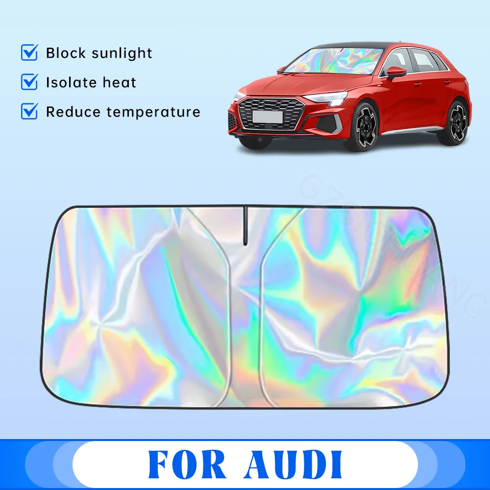 

Car Windshield Sunshade For Audi A3 2014-2022 2023 2024 Laser Car Front Window Sunshade Insulation Shield Interior Accessories