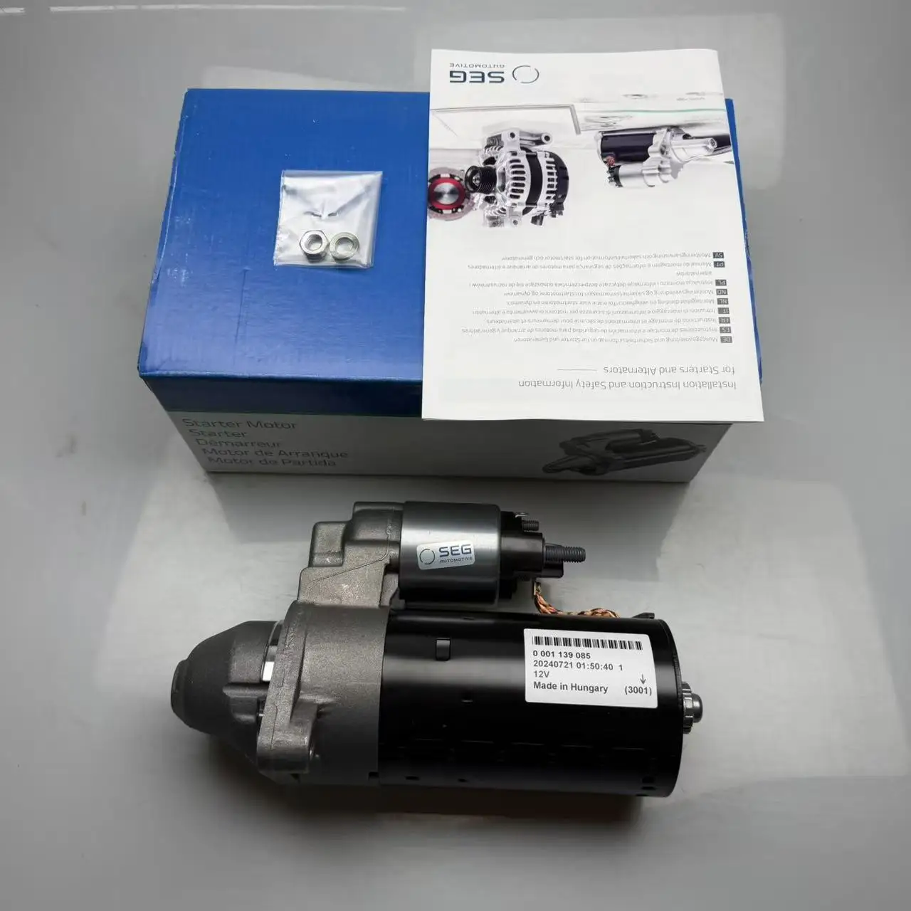 

SEG 2769062300 W212 W207 W231 SL350 SL400 SL450 E300 E350 E400 Starter motor Start engine Mercedes Benz