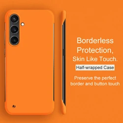 Candy Color Frameless Matte Case For Samsung Galaxy S24 S23 S21 S20 FE S22 Note 10 Plus 20 Ultra Thin PC Hard Back Cover Coque