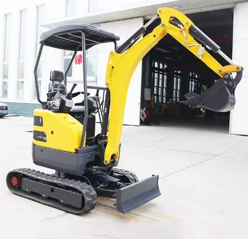 YG Customized Chinese Factory YG-15 Mini Digger Mini Excavator 1.5 Ton Mini Excavator with pilot Control Side Swing Boom