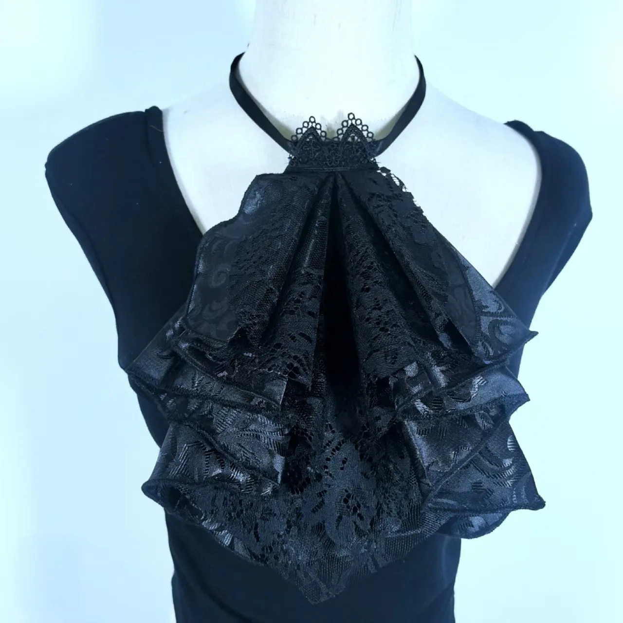 Retro Court Lace Decoration Multi-layered Stage Performance Accessories Adjustable Size Fake Collar with Independent Packaging A