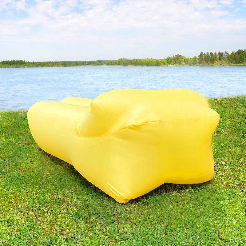 Outdoor Lazy People Inflatable Sofa Folding Portable Air Cushion Bed Picnic Camping Air Bed Outdoor Inflatable Seatings