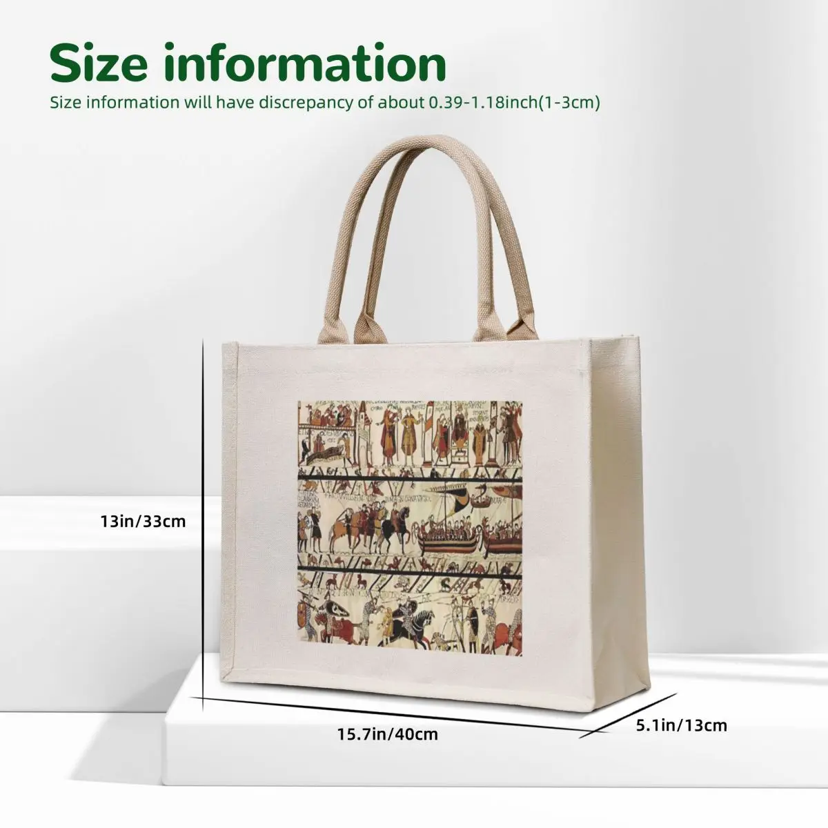 Tapisserie Bayeux - The Bayeux Tapestry Tote Bag supermarket folding bag Canvas stote bag cute tote