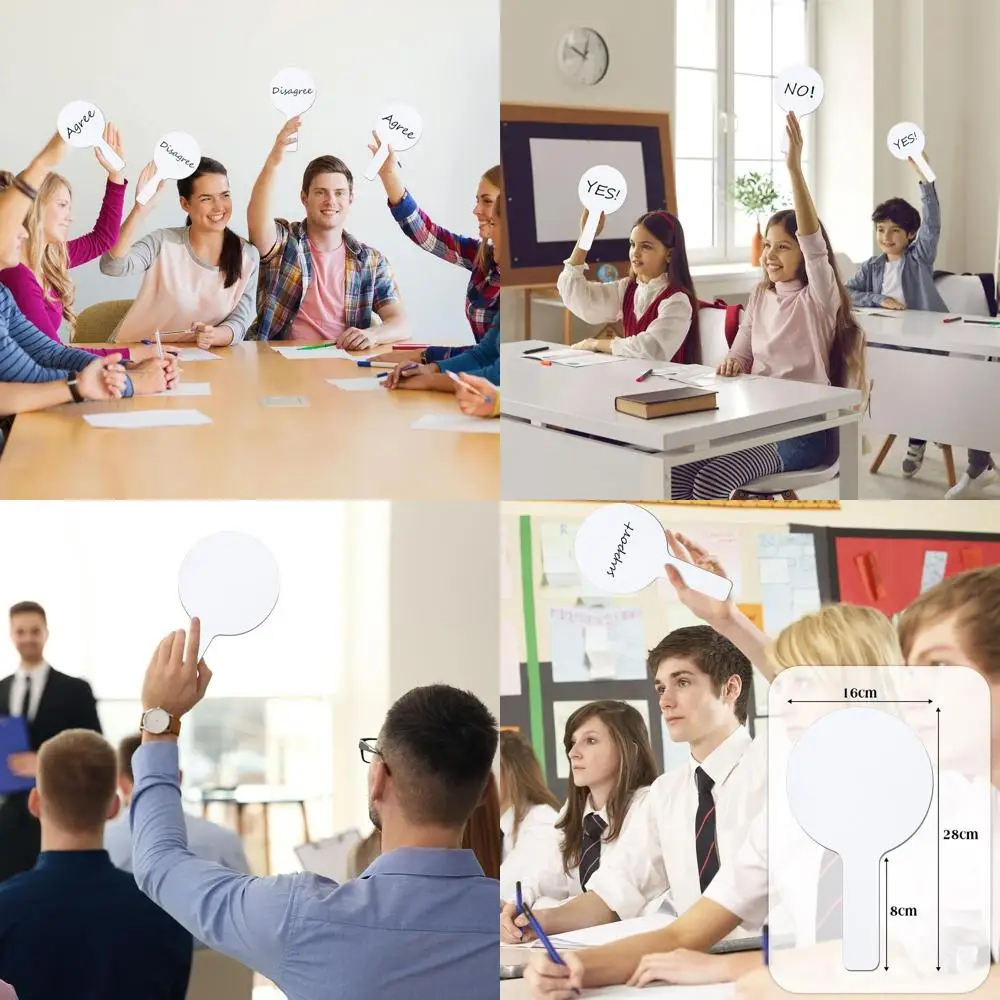 200-Piece Double-Sided Round Dry Erase Lap Boards Set for Classroom, Home Learning, and Educational Use