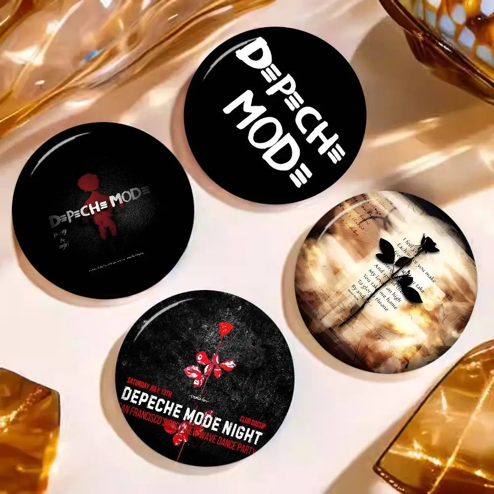 Dark Rock D-Depeche M-Mode Band 32/44/58mm Handmade Pin Round Funny Snap-in Brooches for Backpack Cothes Accessories Badge Hat