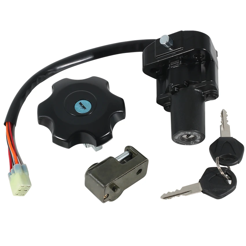 Ignition Switch Seat Lock Key Fuel Cap Suit For Suzuki DR650 DR650SE 1996-2022 OEM:37000-04810 37000-04811 Motorcycle Parts