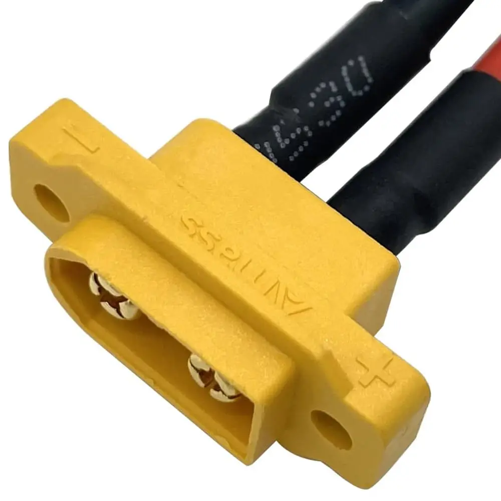 Panel Mount XT60E-M Plug Cable 30A High Current Connector for Mobile Energy Storage Power Station