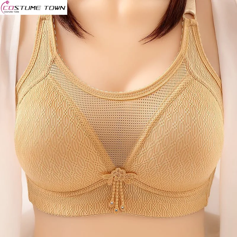 Thin Sexy and Comfortable Bra for Women\'s Underwear Anti Sagging and Anti Glare Without Steel Ring Gathering