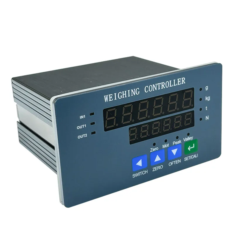 Load Cell Intelligent Indicator KV-4C Dual-Row Six Digit LED Display RS485 Control Instrument Aluminum Housing Industry Weighing