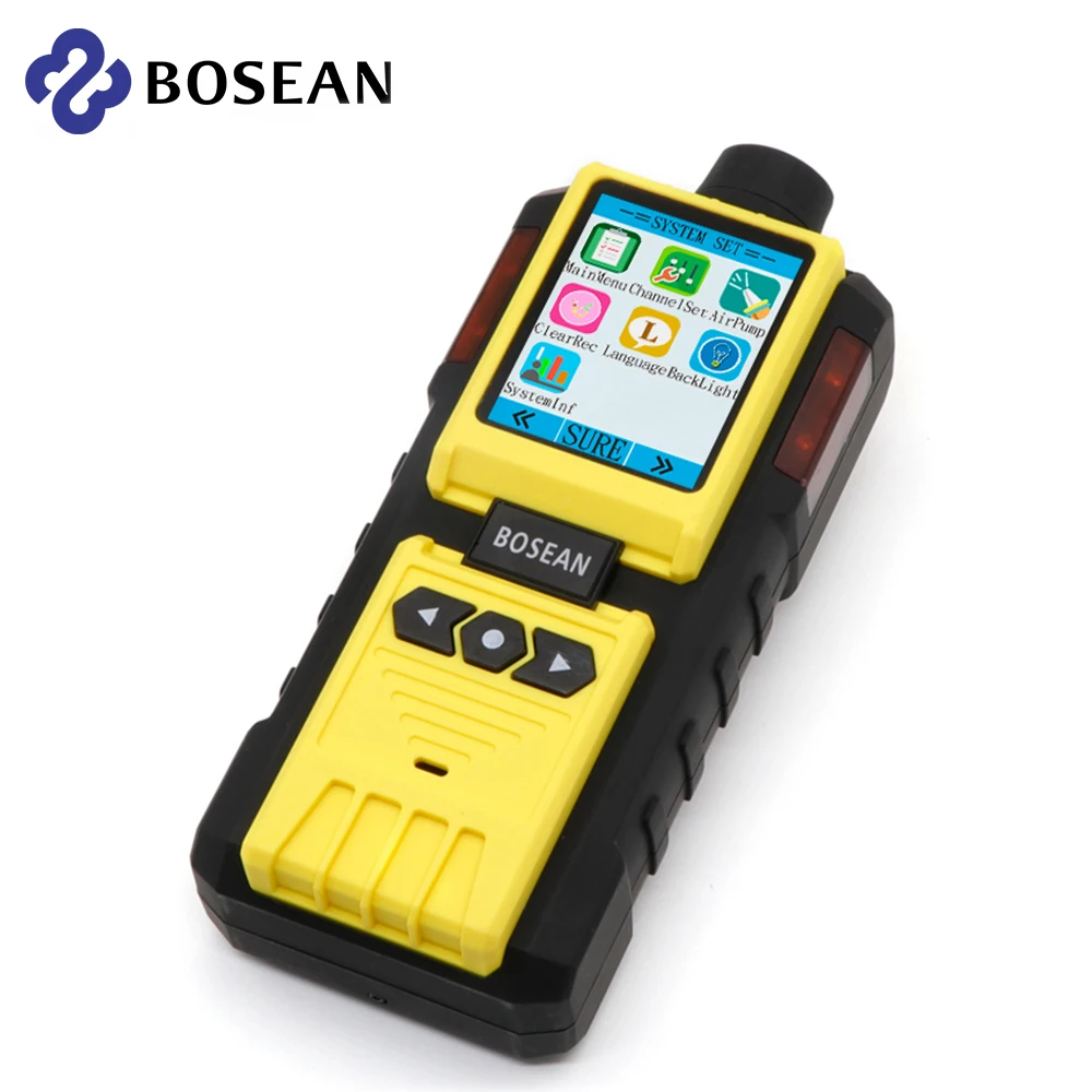 Portable 4 in 1 Gas Monitor Handheld Gas Analyzer Detector Gas Tester EX Oxygen Hydrothion Carbon Monoxide Combustible With Pump
