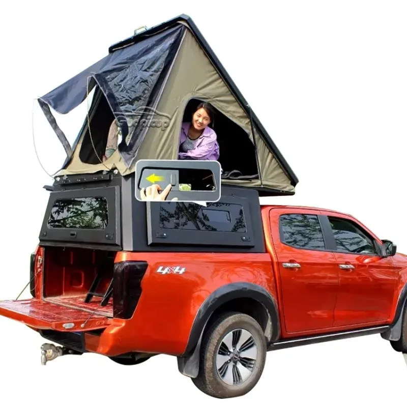 Brand New Modification Pickup Aluminum Alu Cab Canopy Camper Roof Top Tent Hardtop Canopy for L200 Dmax