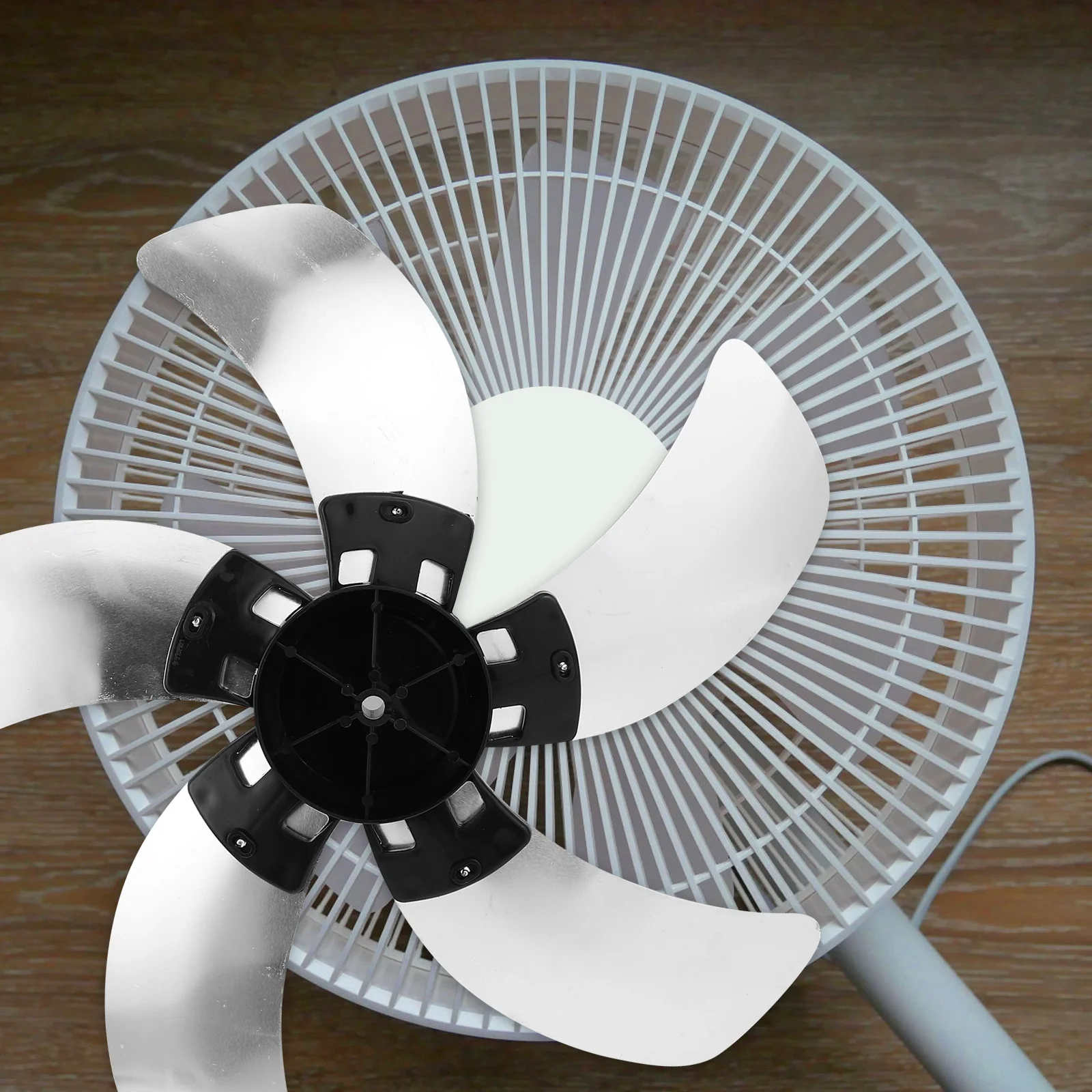 

Fan Blade Leaves Aluminum Universal 16-Inch 5-Leaves Fan Blade Replacement Repair Parts For Table Standing Repair Silent Cooling