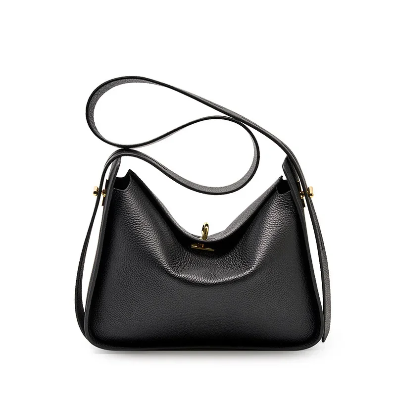 Women's Genuine Leather Shoulder Bags Niche Design Cowhide Crossbody Bag