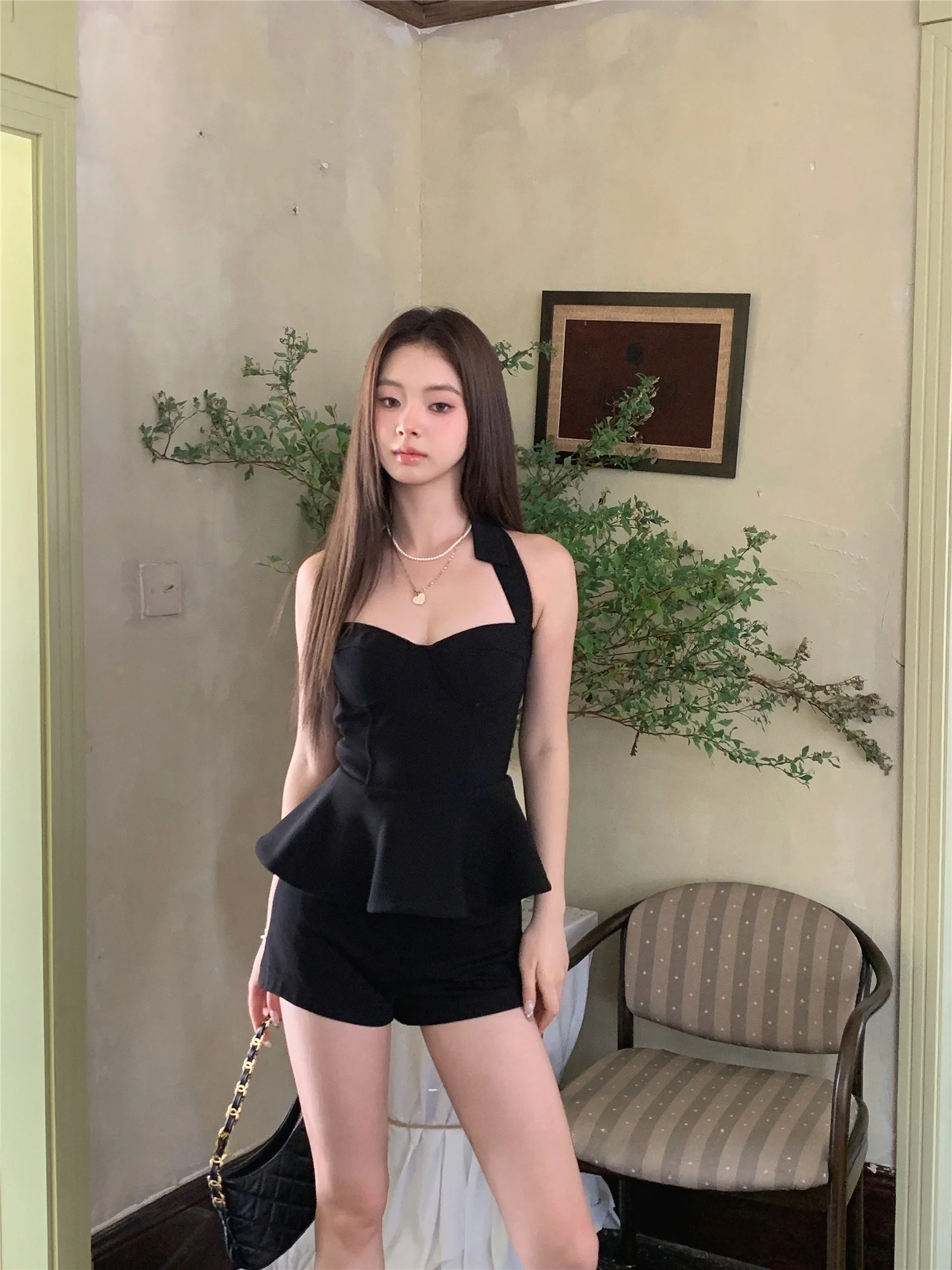 

Mummy Pearl Beta висит Ne латексная накладка на грудь маленький Dr Crt верхняя часть тела китайский бренд женский жилет ремень Faion