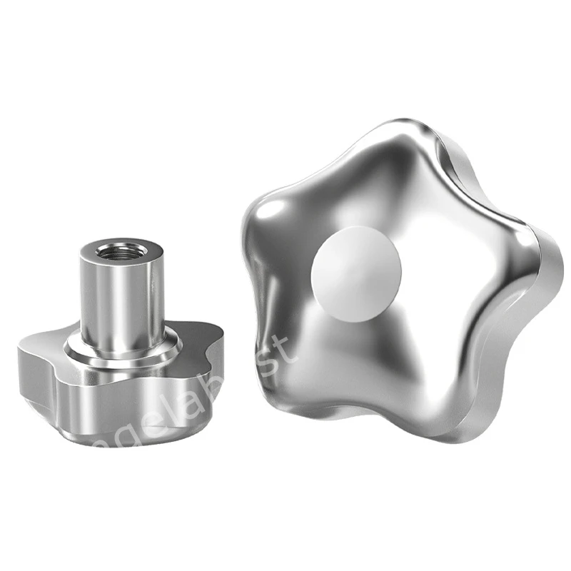 Нержавеющая сталь 304, внутренняя резьба, ручка в форме звезды, ручка, винтовая крышка, сливовое сквозное отверстие, зажимная гайка ручного колеса M6 M8 M10 M12