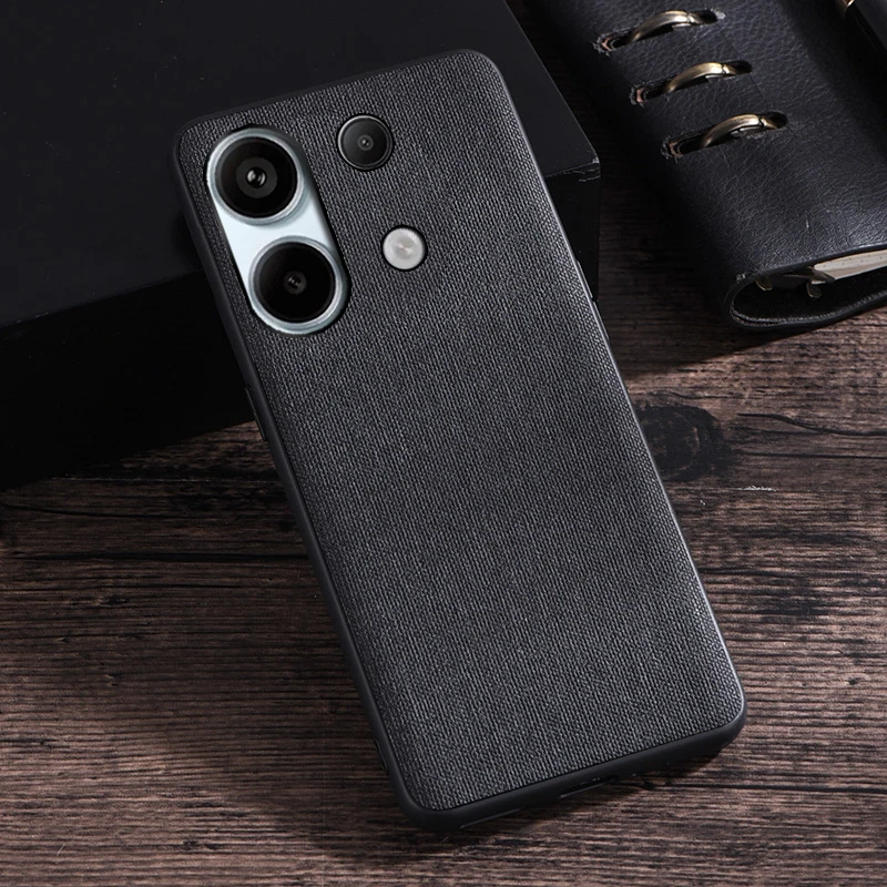 Fabric Cloth Case For Xiaomi Redmi Note 13 12 11 10 9 Pro 5G 4G 11S 10S 9S 10T 9T 10C 13C Shockproof Silicone Back Cover Case