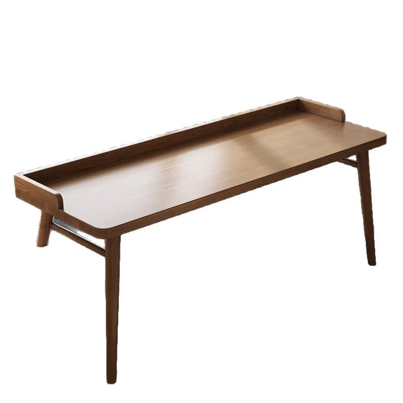 Factory Direct 2026 Solid wood bay window table integrated long and short legs children's study table bedroom household computer