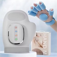 Hand Massager With Compression Carpal Tunnel Wrist Finger Muscles Massagers Kneading Rollers Electric Portable Vibrating Gloves