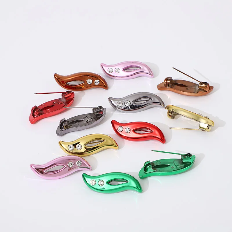 12pcs Safety Brooch Pins For Women Muslim Hijab Pin Islamic Scarf Enamel Pin Accessories Headscarf Shawl Pins Decoration