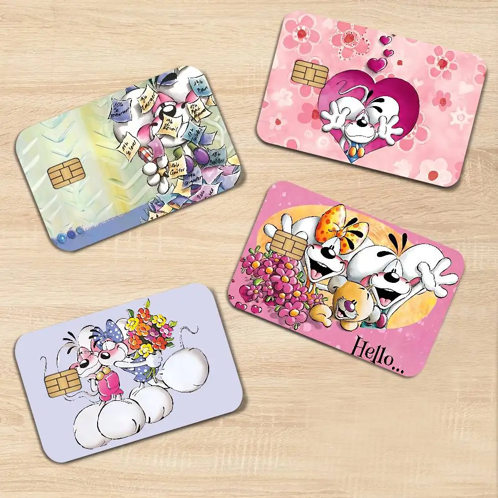Cartoon Diddl Cute Anime Young Creidt Card Debit Card Sticker Film Case Front Tape for Small Big Chip No Chip