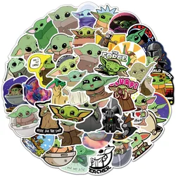 50pcs Yodaed Alien War Cuteed Baby Stickers Cartoon Anime Decals Kids Toy Laptop Journal Guitar Motorcycle Car Phone Sticker