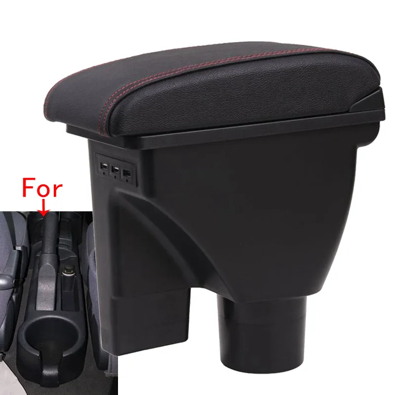 

For Hyundai Getz Armrest box Car Storage Box Car Accessories Interior Details Retrofit parts PU Leather Easy Installation