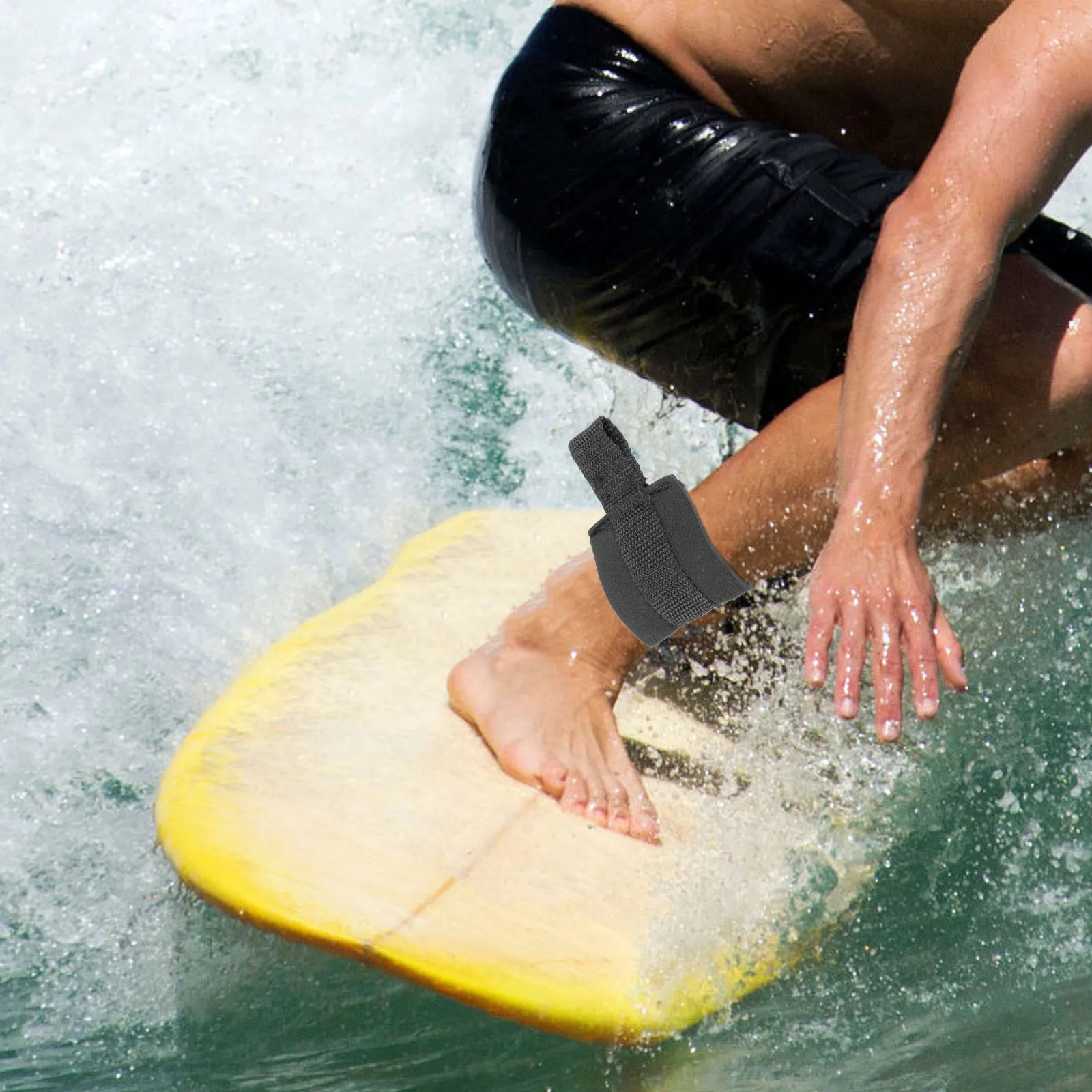 

Paddle Board Waist Leash Connector High Strength Material Comfortable Fit Stable Distance Surfing Safety Accessory