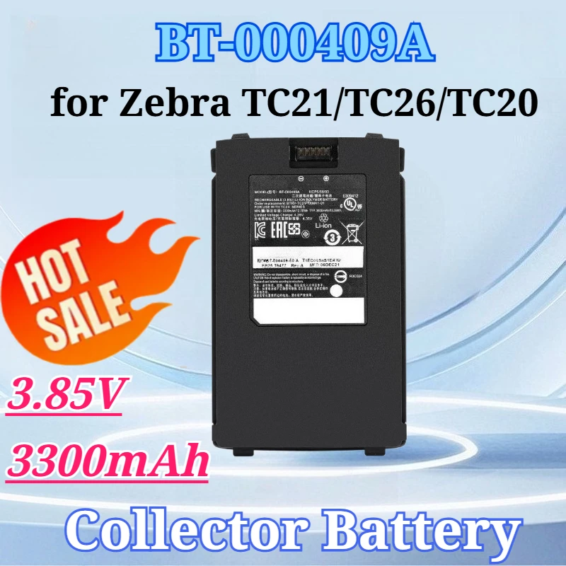 BT-000409A Battery 3.85V 3300mAh for Zebra TC21 TC26 TC20 PDA Replacement Handheld Terminal Collector Batteries
