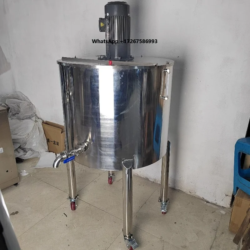 Customized Stainless Steel Mixing Tank Electric Heating Double Jacketed for Chocolate Detergent Core Motor for