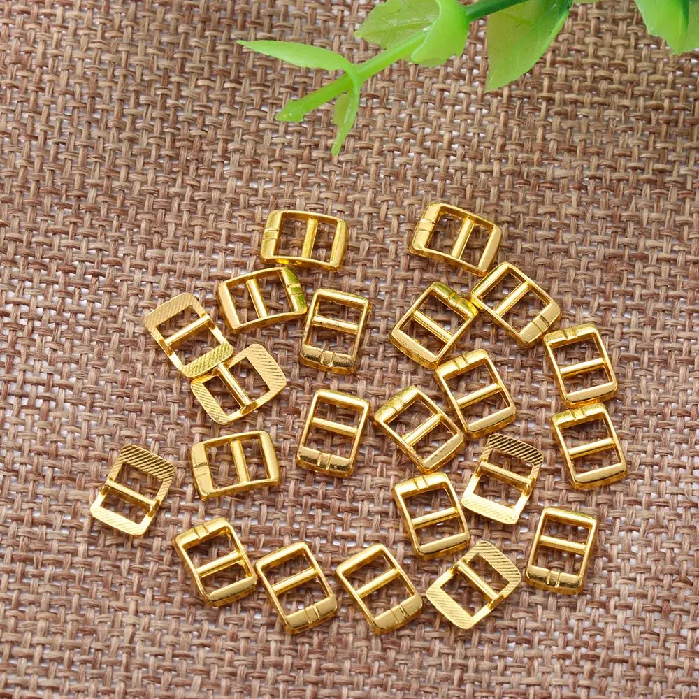20PCS Newest 4mm Mini Ultra-small Tri-glide Belt Buckle Doll Bags Buckles Diy Doll Buttons Shoes Buttons Cute Dolls Accessories
