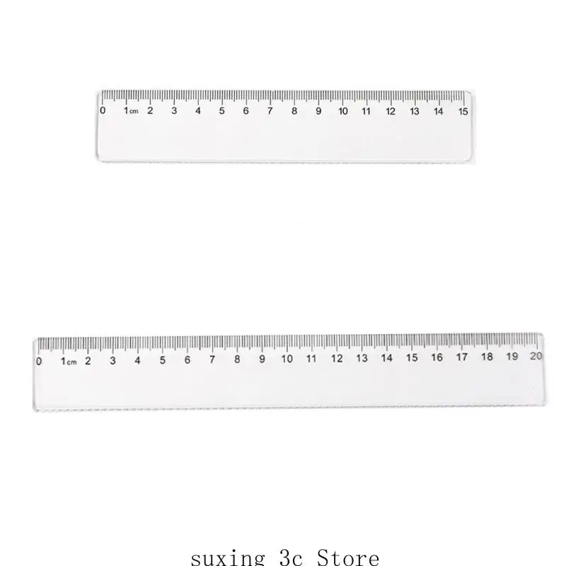 E8BE 5 PCS 15C / 20 SUGNE CARIEUR RULER PLASTIQUE SULIR SULLE SUGRAGE SALLE PRIMATION SCHOOL Ruler
