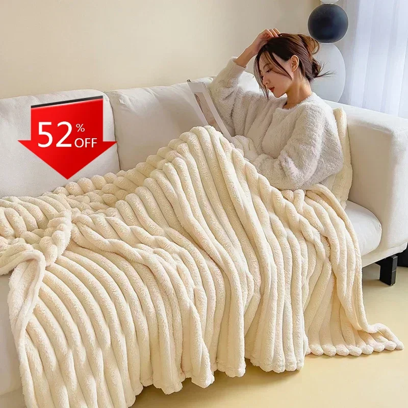 

Solid Color Blanket Thin Fluffy Sofa Throw Blankets for Beds Sofa Living Room Soft Bedspreads Soft Cozy Warmth Blanket