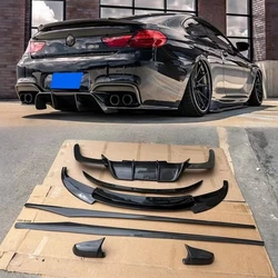 For BMW M6 F06 F12 F13 640i 650i 2012-2015 Carbon Fiber Front Lip Rear Diffuser Spoiler Side Skirt Body Kit Splitter Refits