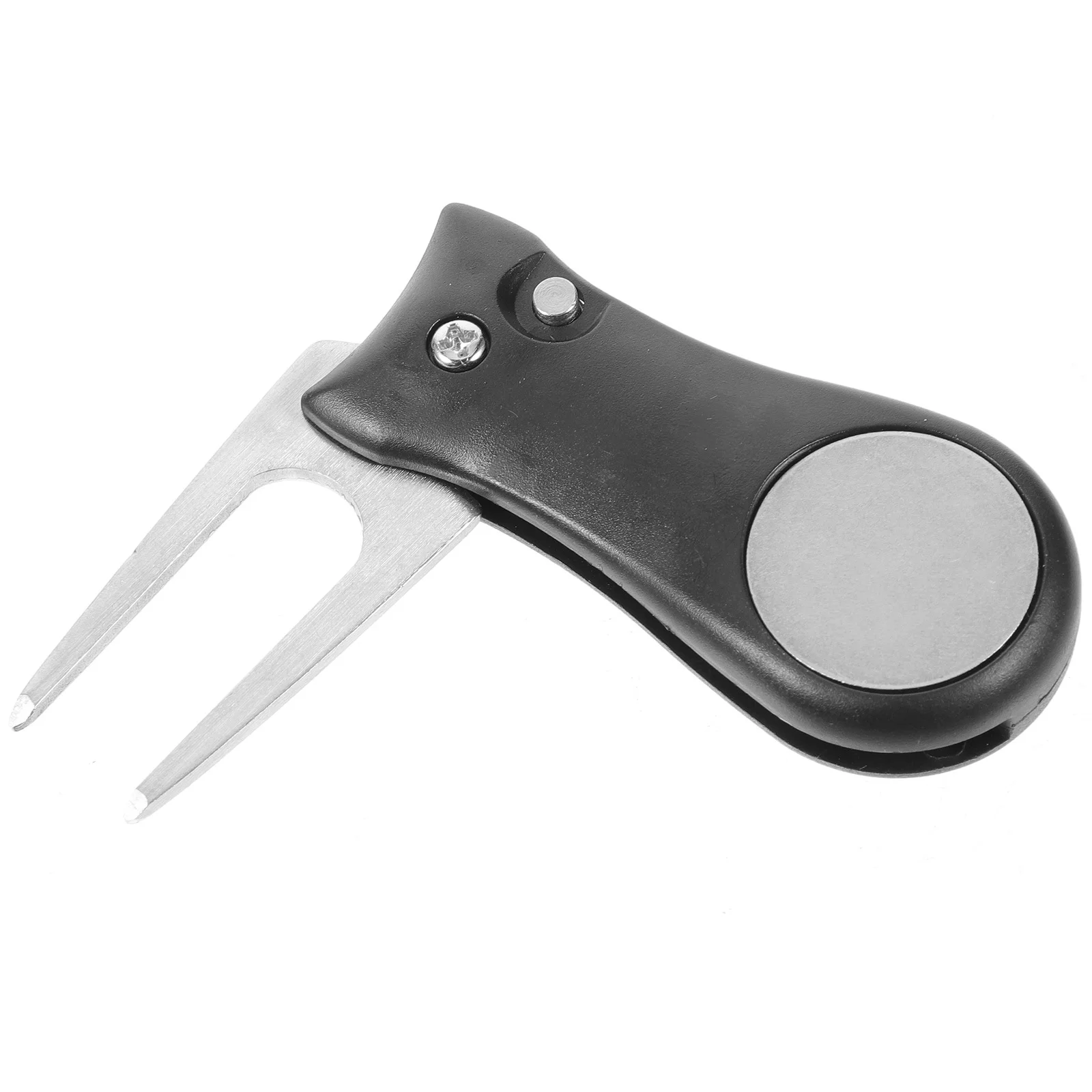 

Golf Divot Tool Lightweight Plastic Stainless Steel Durable Portable Divot Repair Fork Golf Accessories Professional Ball Marker