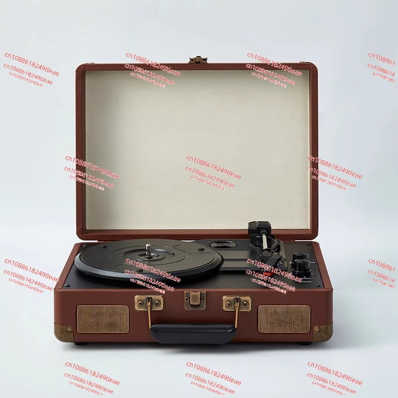 

Vintage Bluetooth Record Player - Portable Retro Turntable with Built-in Speakers, Ideal Gift for Vinyl Lovers