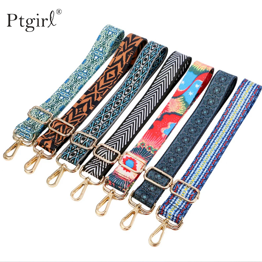 Nylon Colored Belt Bags Strap Accessories for Women 2024 Fashion Adjustable Shoulder Handbag Strap Accessories 2020 New Straps