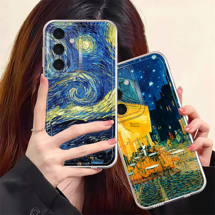 Van Gogh Sunflowers Case for Samsung Galaxy A71 A52 A51 A72 A31 A16 A17 A52s A32 A21s A12 A50 Soft Phone Cover