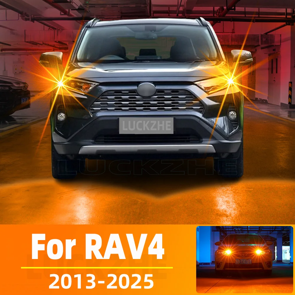 

2Pcs LED Front Side Marker Light For Toyota RAV4 2013- 2020 2021 2022 2023 2024 2025 Car LED Accessories Canbus