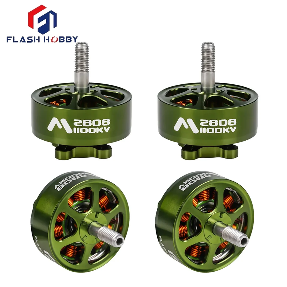 4 개/몫 Flashhobby Mars2808 M2808 2808 KV1100 3-6S 5mm 샤프트 BLDC 모터 RC FPV 프리 스타일 드론