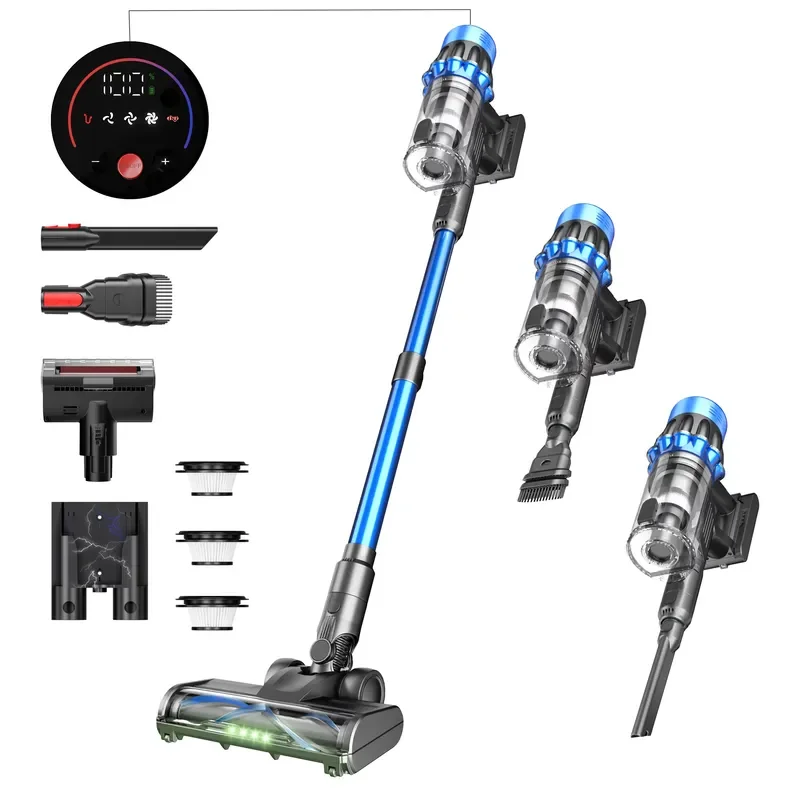 650W High Power Cordless Hand-held Vacuum with Lightweight Stick Vacuum Cleaner With 40KPA High Suction Wireless Vacuum