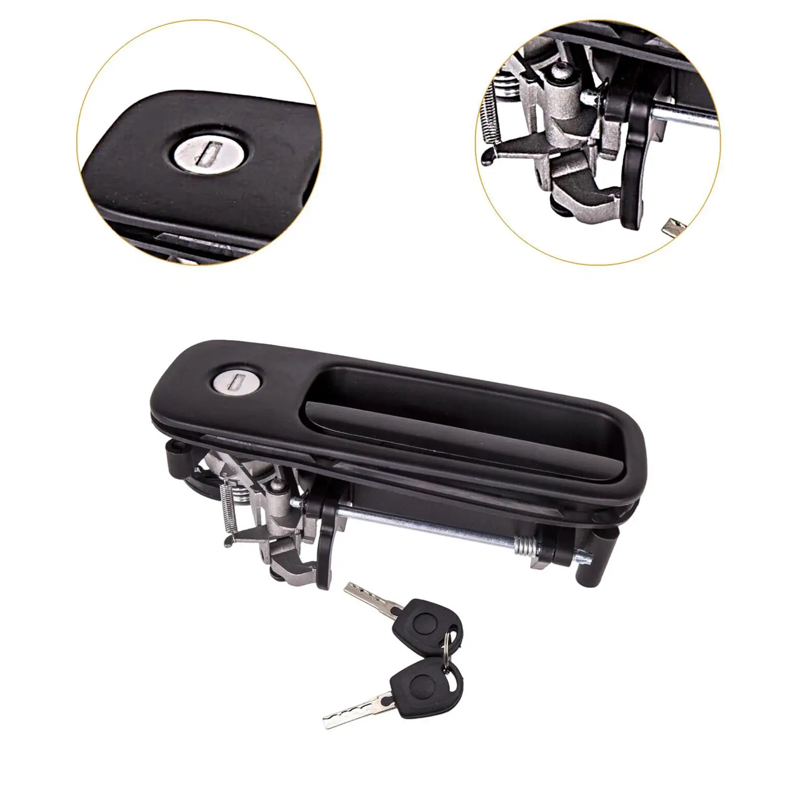 Alça de liberação do abridor de porta traseira 1j6827565b acessórios pretos para vw transporter 03-20 acessório de substituição profissional