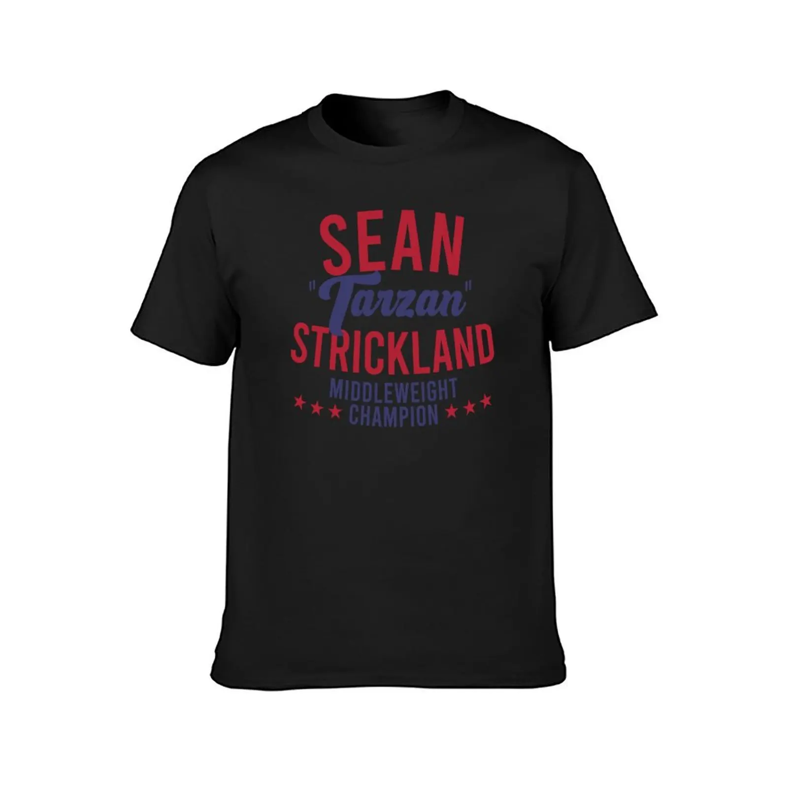 Sean 'Tarzan' Strickland Middleweight Champion T-Shirt blacks Aesthetic clothing mens tall t shirts