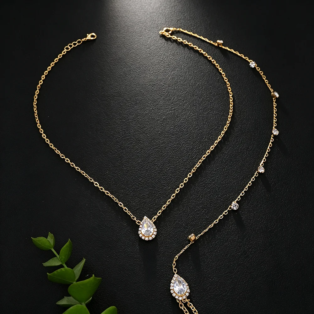 Chaîne de dos en zircon réglab - Body Jewelry Necklace avis et prix