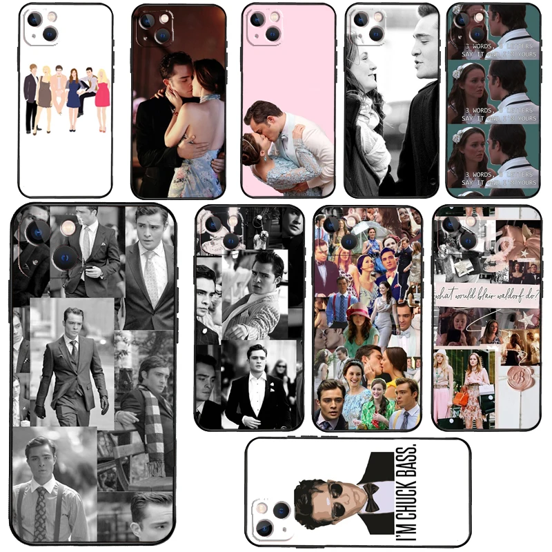 Chuck Bass Blair Waldorf Gossip Girl Phone Case For iPhone 14 13 Pro Max 11 Pro 12 mini SE 2020 X XR XS Max 7 8 Plus Back Cover